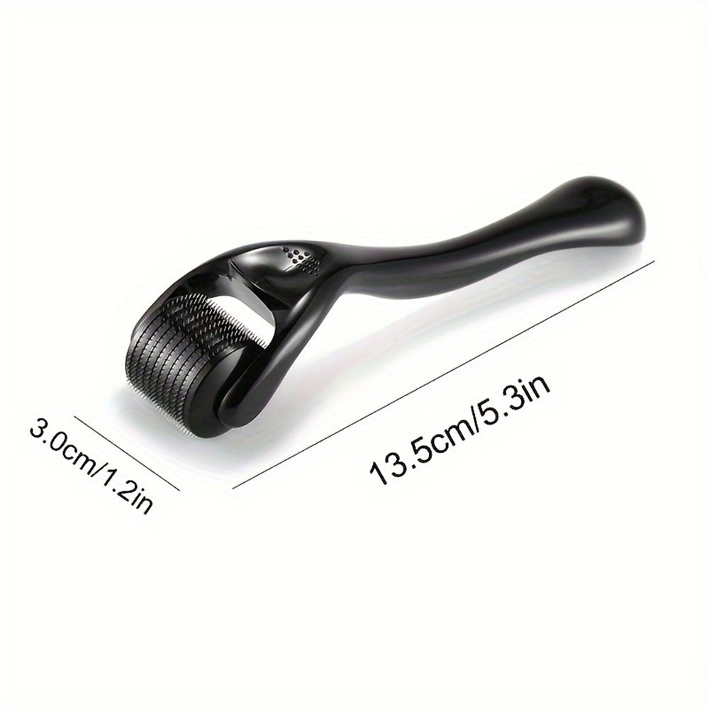 Derma Stamp Microneedling Face Roller Massager Adjustable Titanium Needle Length Skincare Beard Growth Scalp Hair Roller