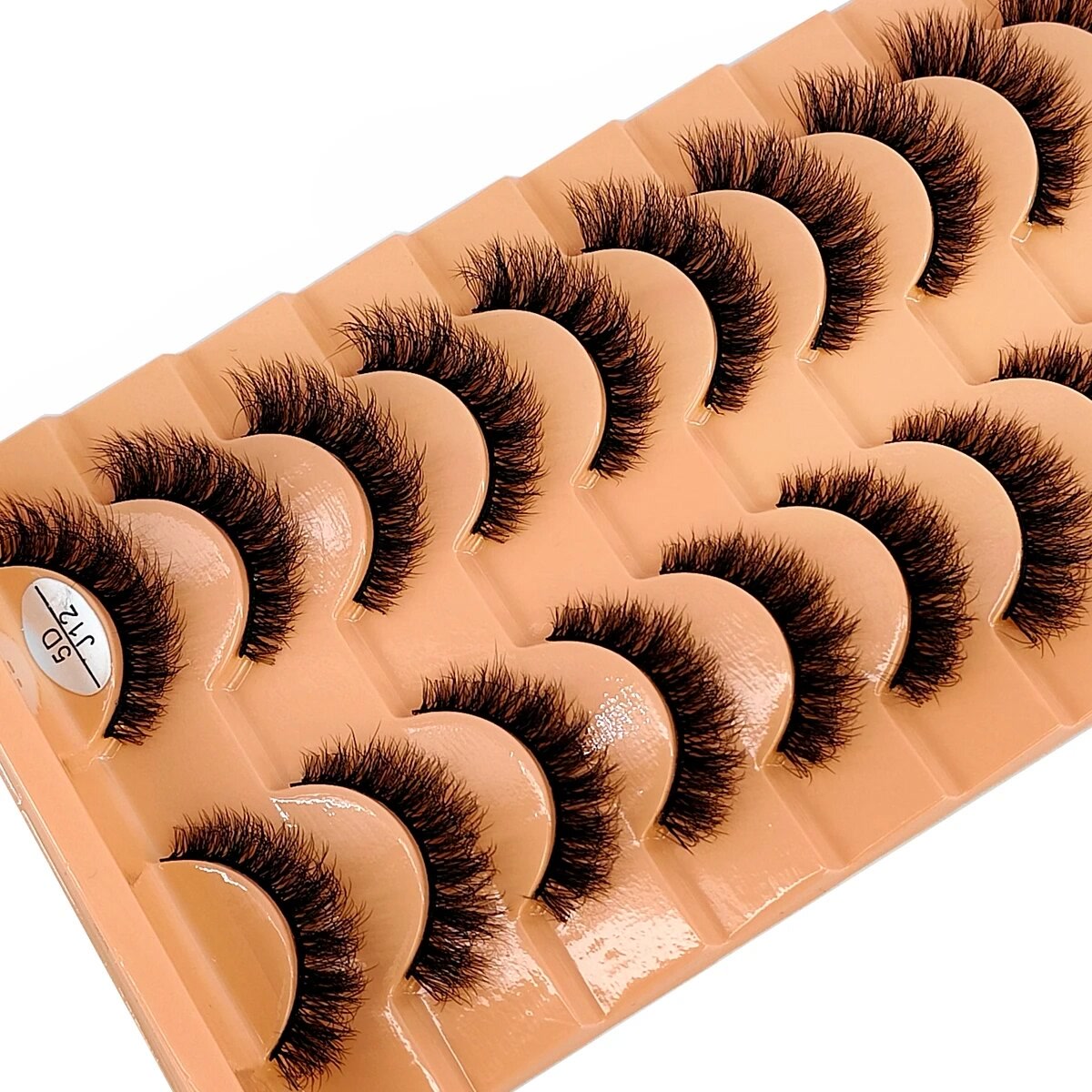 HBZGTLAD 10 Pairs Faux Mink Eyelashes Handmade False Eyelashes Natural Nude Makeup Simulation Cross Messy Eye 3D Curly Eyelashes