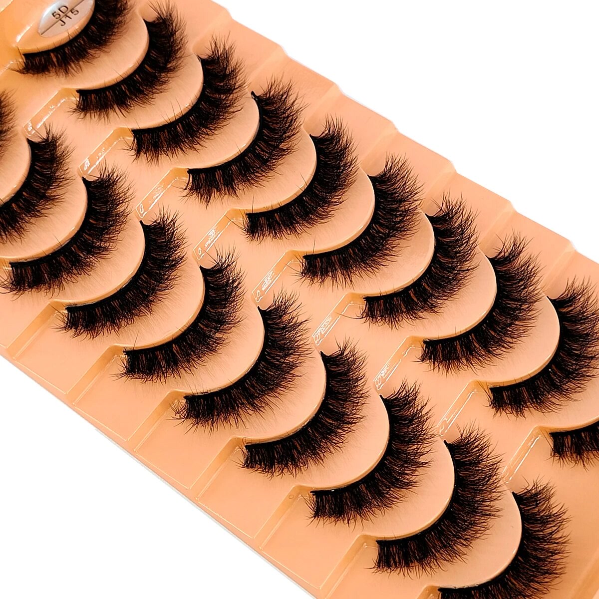 HBZGTLAD 10 Pairs Faux Mink Eyelashes Handmade False Eyelashes Natural Nude Makeup Simulation Cross Messy Eye 3D Curly Eyelashes