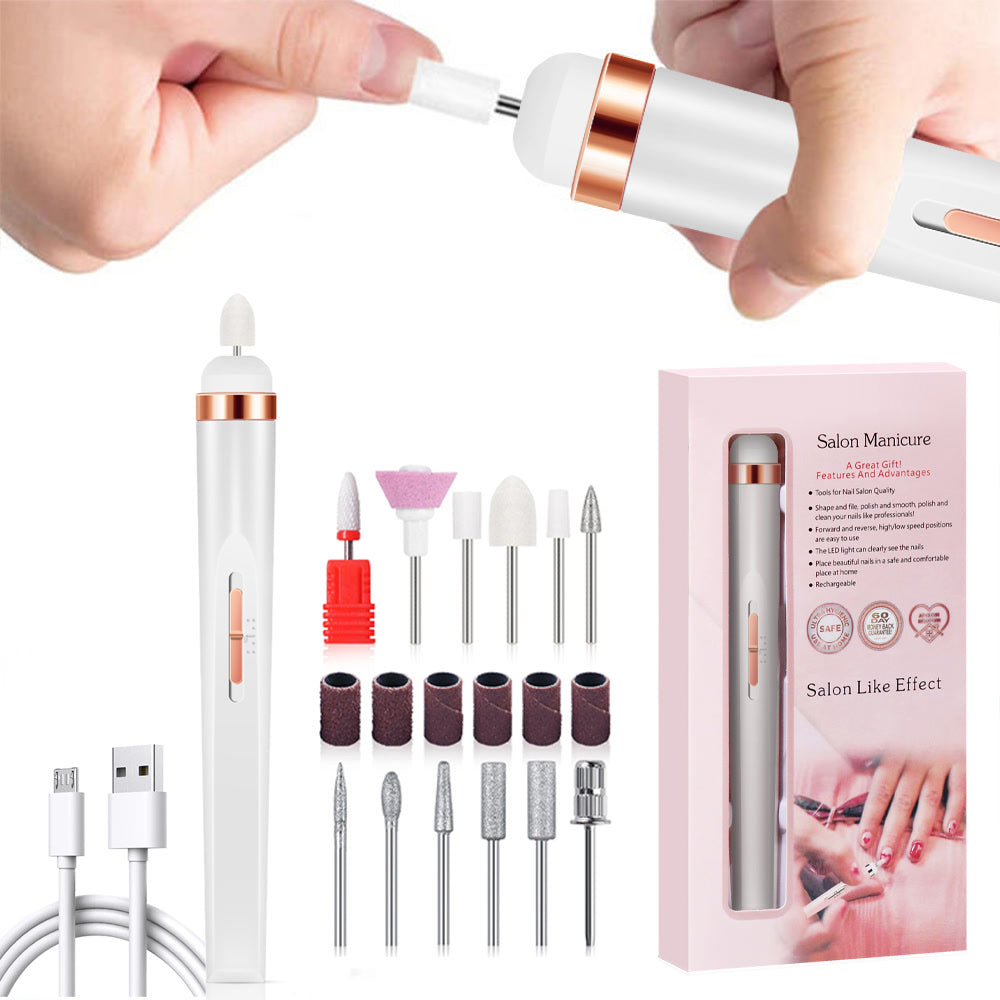 LULAA Portable Manicure Set Full Set of Professional Manicure and Pedicure Tools for Exfoliation and Polishing for Nail Salon