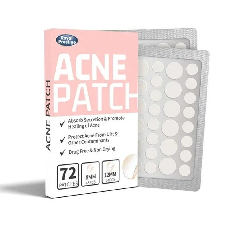 72 Pcs Acne Pimple Patch Invisible Waterproof Absorb Pus Acne Pimple Remover Tool Acne Cleaner Spot concealer Care Product