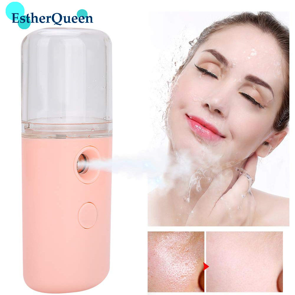 Mini Facial steamer&Facial humidifier&Nano mister,30ML,USB Charging For Skin care&Face care,Moisturizing,Home use beauty devices