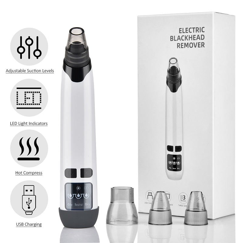 Blackhead Remover Nose T Zone Pore Vacuum Acne Pimple Removal Vacuum Suction Tool Facial Diamond Dermabrasion Machine Face Clean